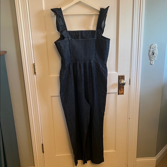 GAP Women's Dark Blue Denim Overalls - Picture 3 of 3